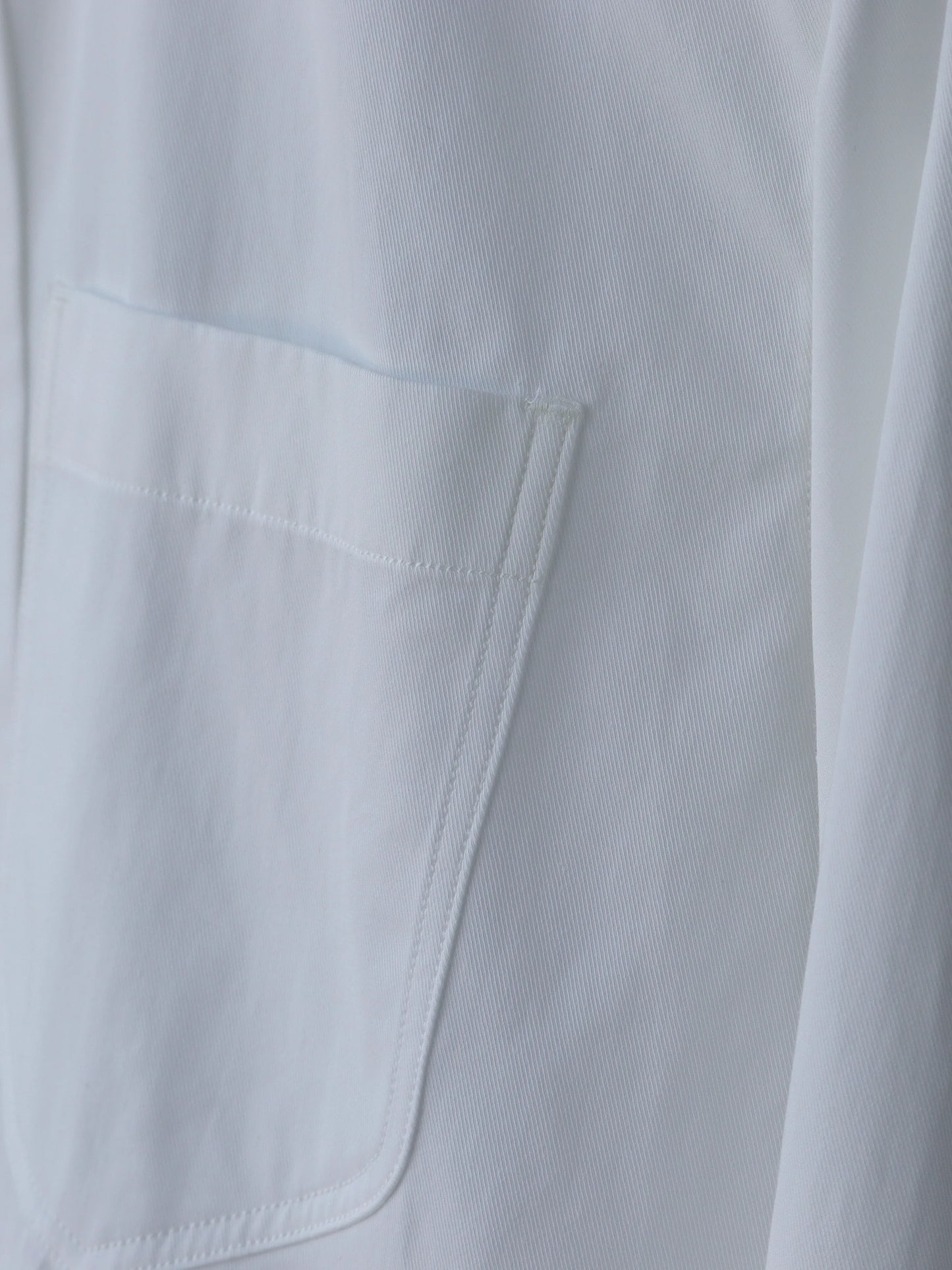 山内 | フランス綾コットンクロスシャツ white