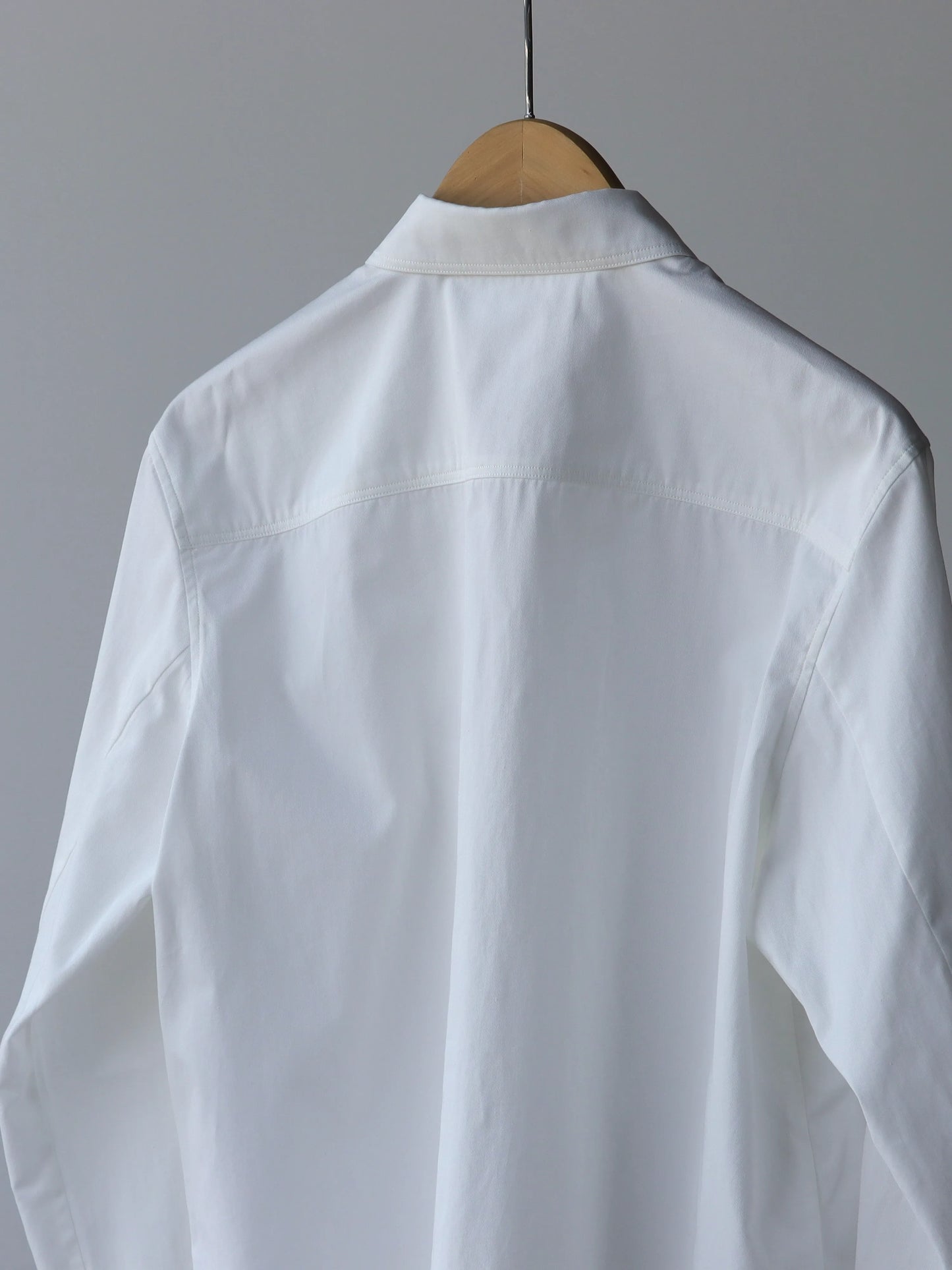 山内 | フランス綾コットンクロスシャツ white