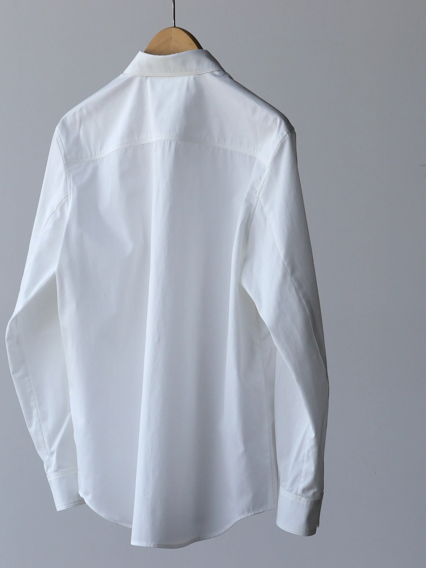 山内 | フランス綾コットンクロスシャツ white