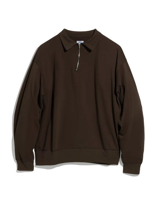 foundour-half-zip-long-sleeve-shirt-brown-1