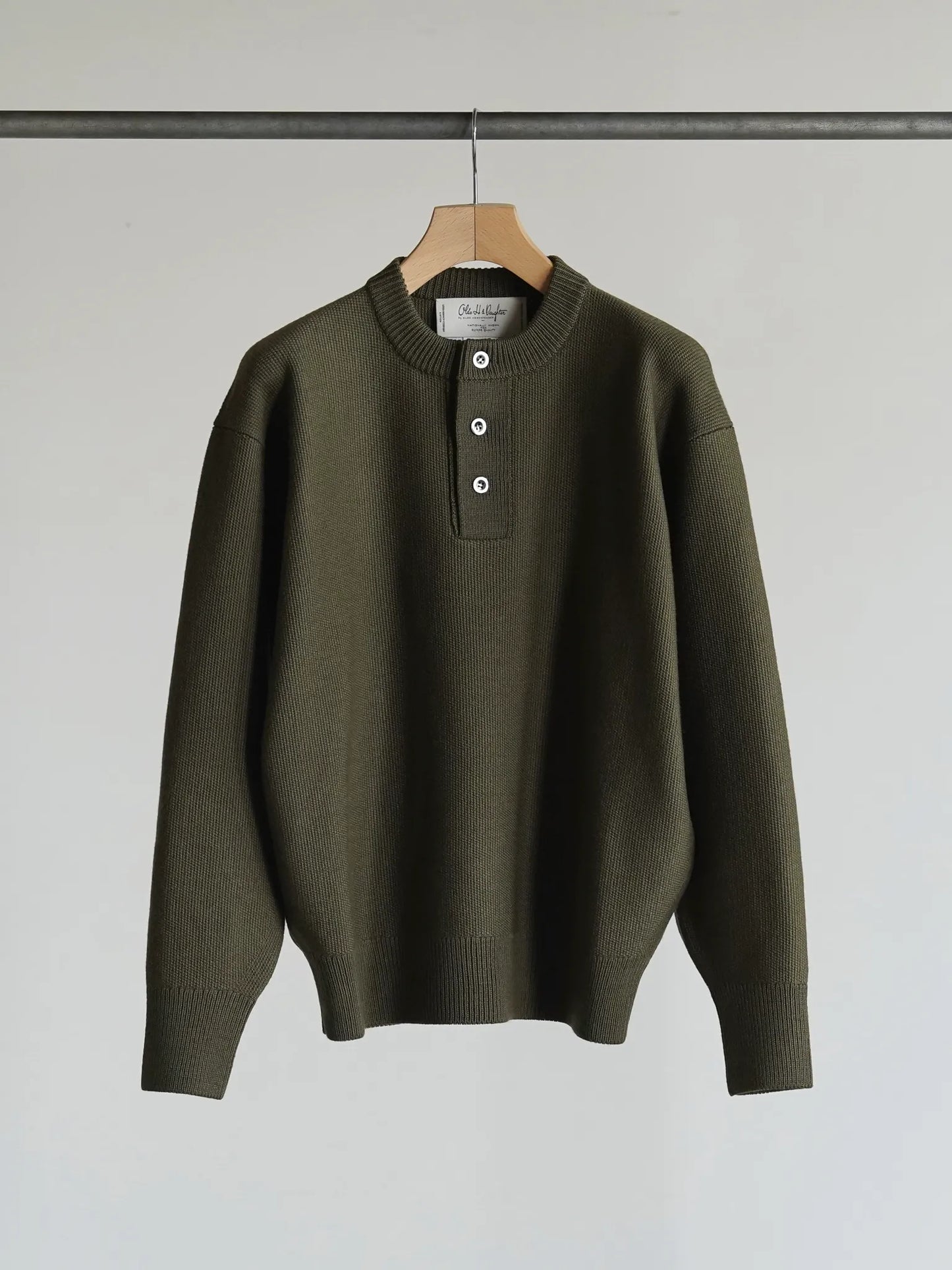 Olde H & Daughter | WOOL HENLY NECK P/O LIZARD