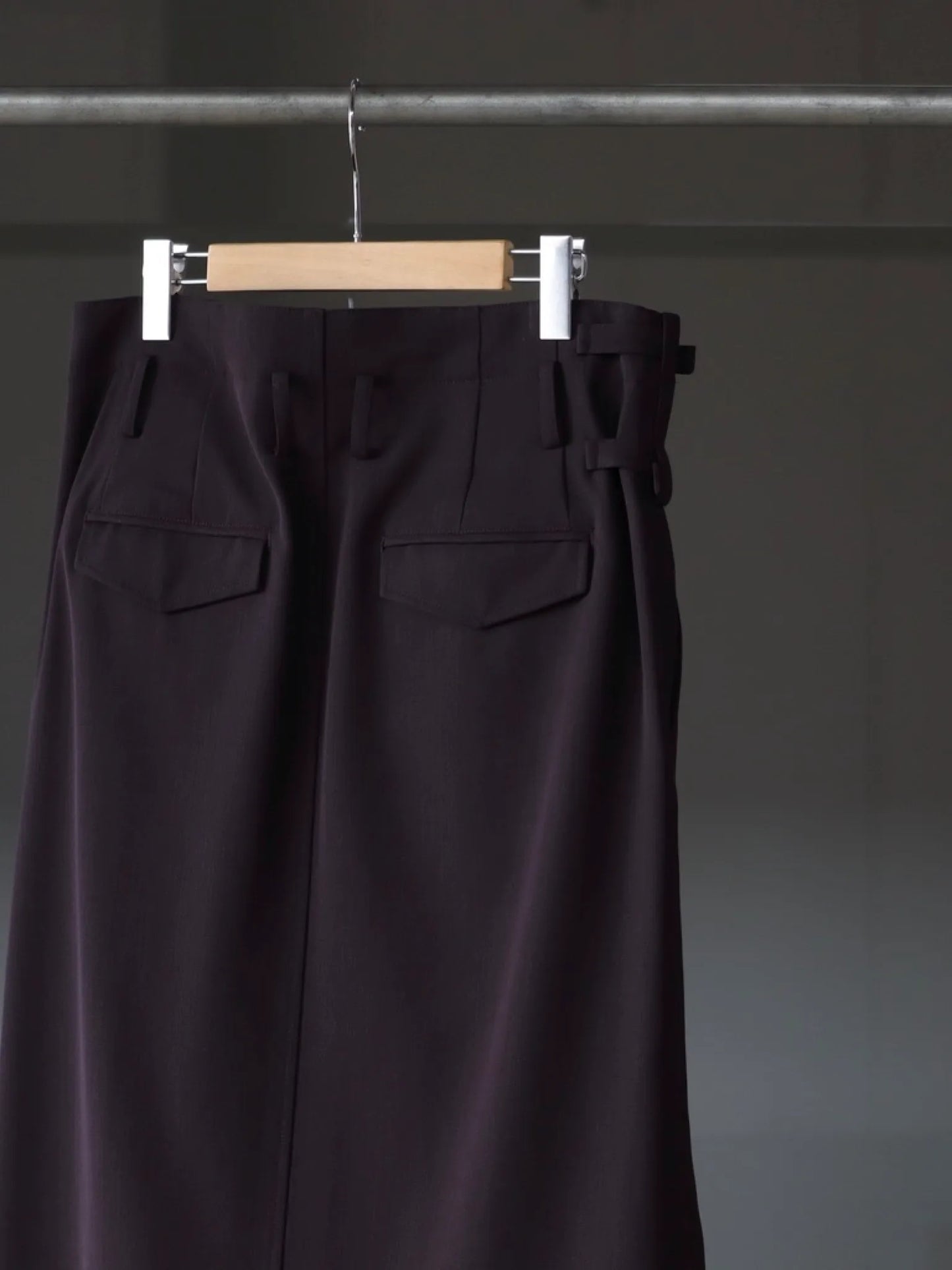 irenisa-pleats-wrap-skirt-burgundy-5