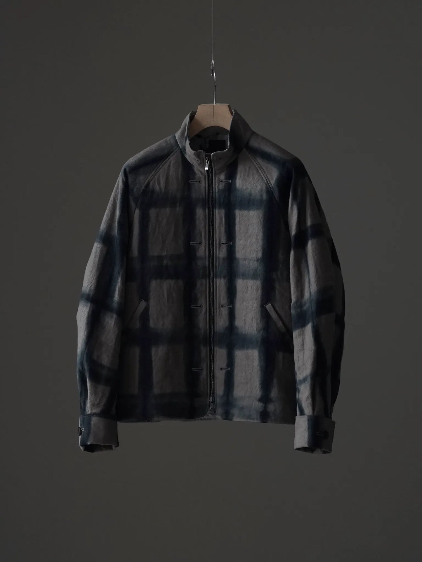 山内 | 3wayシールドコットン・ジップジャケット brown×arimatsu brown