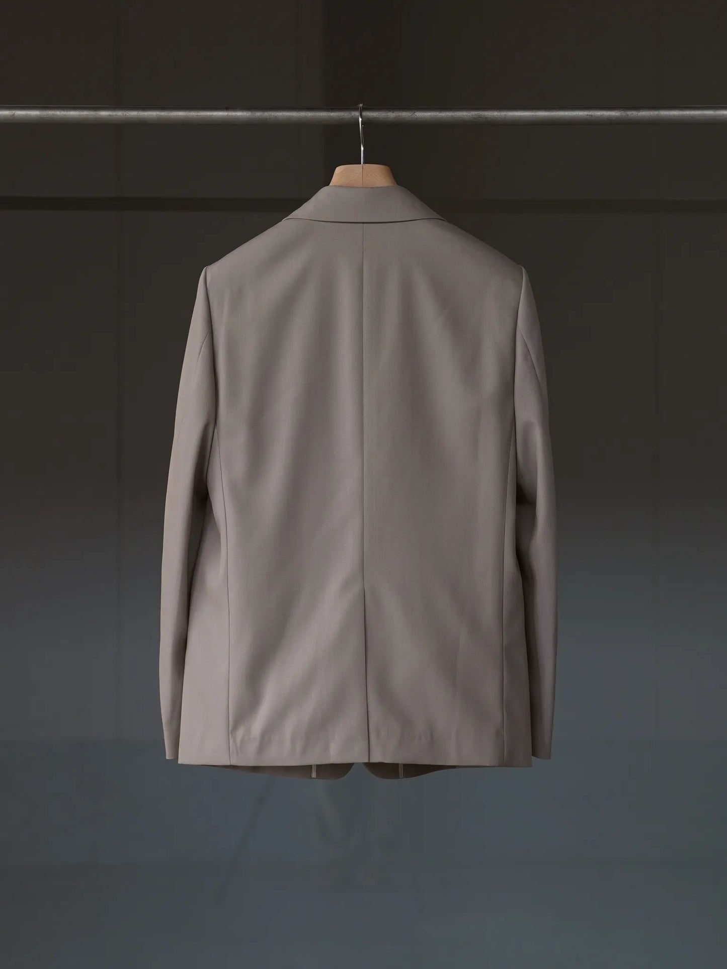 IRENISA | NOTCHED LAPEL SINGLE JACKET GREIGE