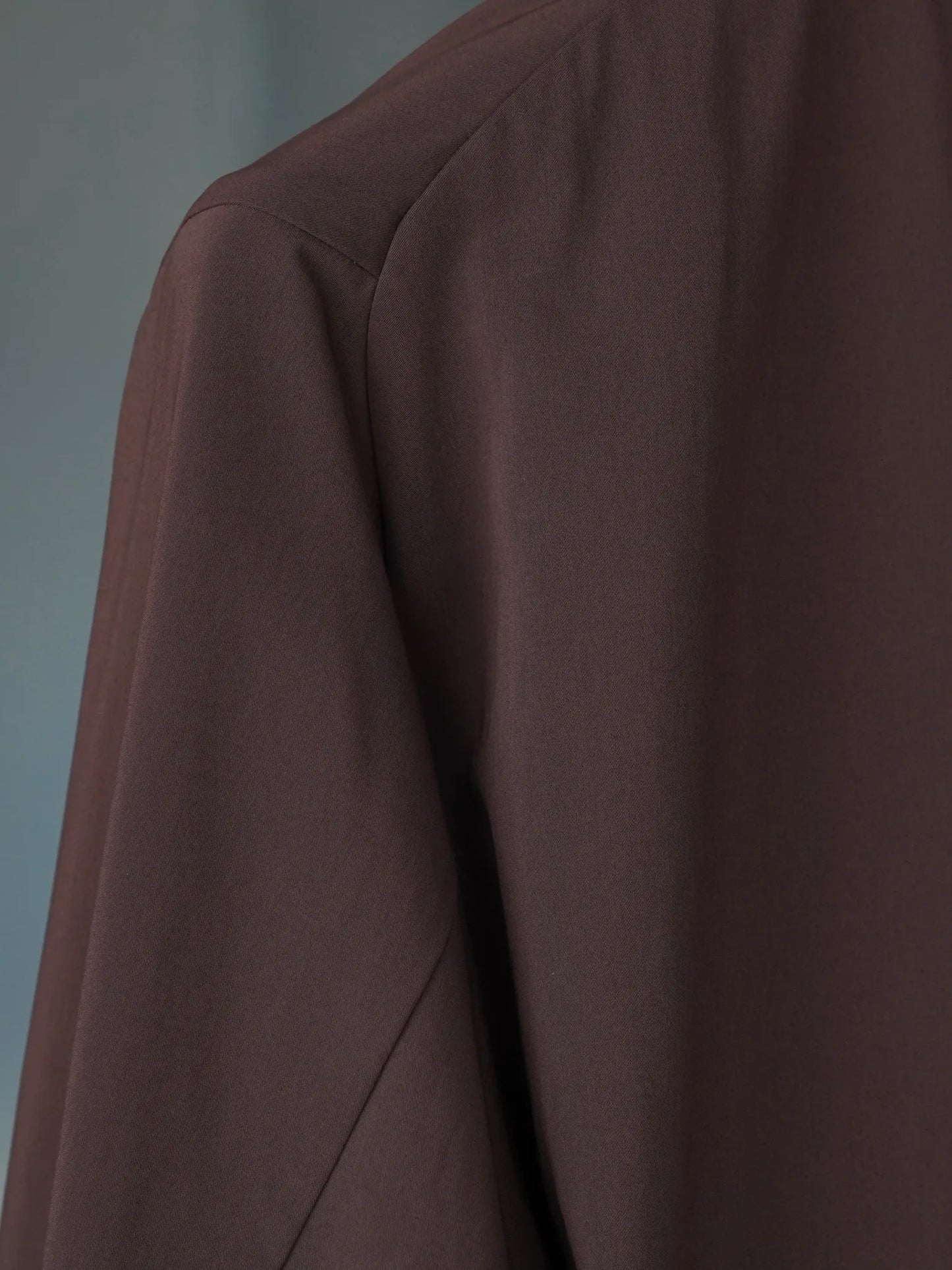 IRENISA | RELAXED SHOULDER JACKET DARK BROWN