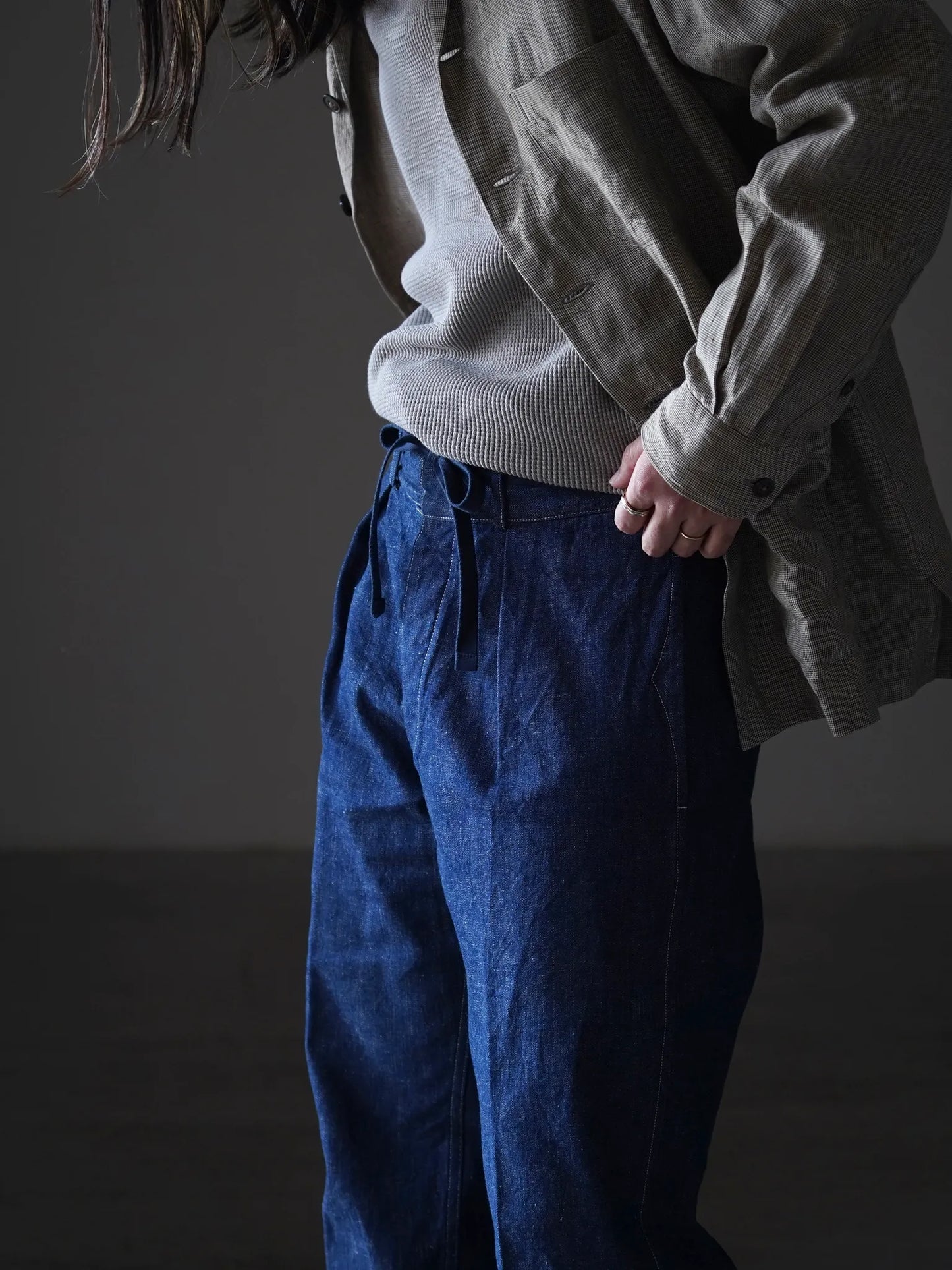 COHÉRENCE | ALAIN 10oz 로거 데님 인디고