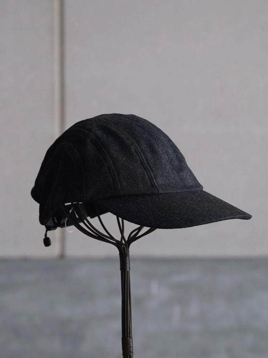 nonnotte | Draping Cap A Charcoal Top (Shadow Herringbone Flannel)