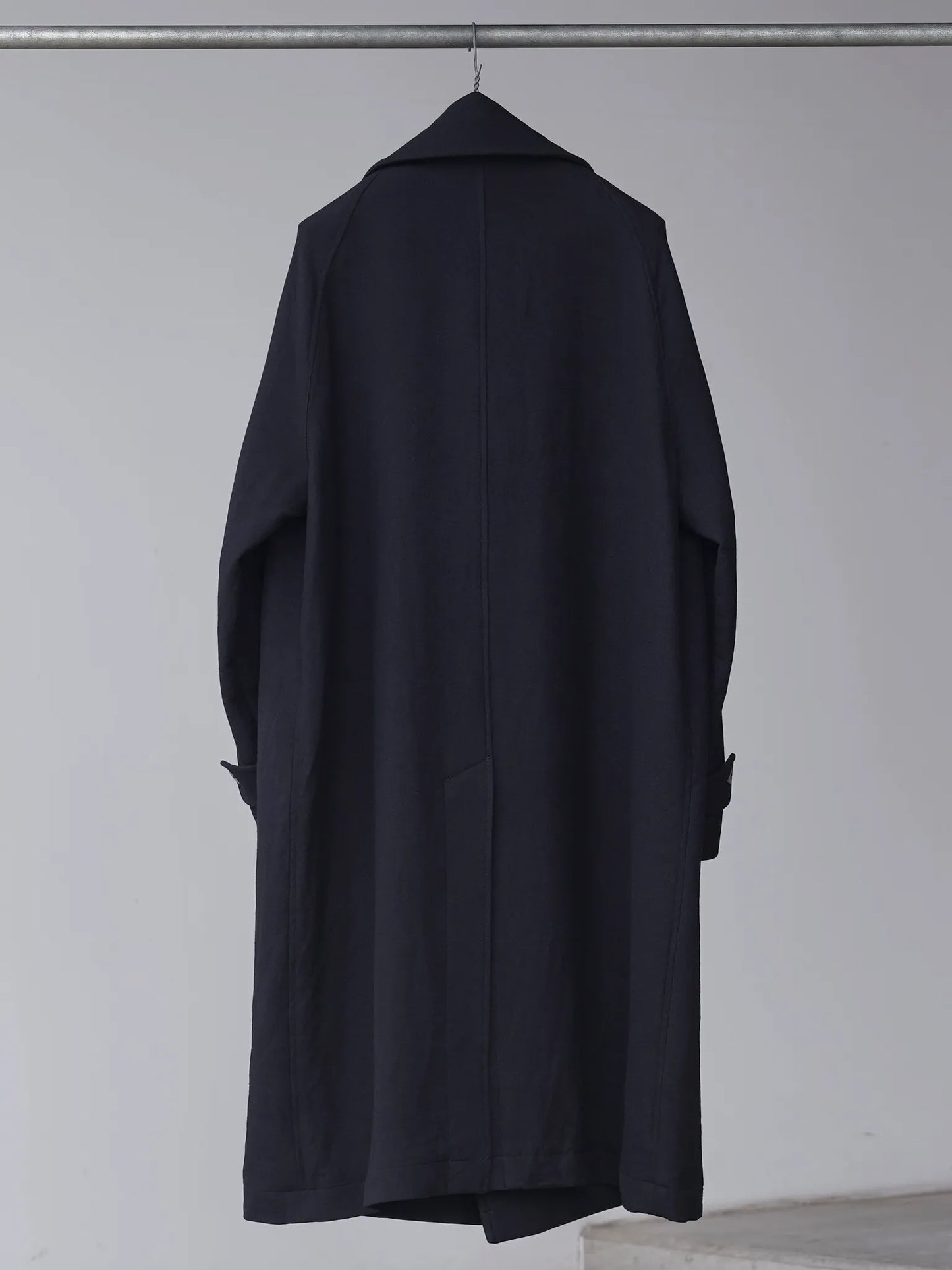 calmlence | DOUBLE BREASTED COAT BLK