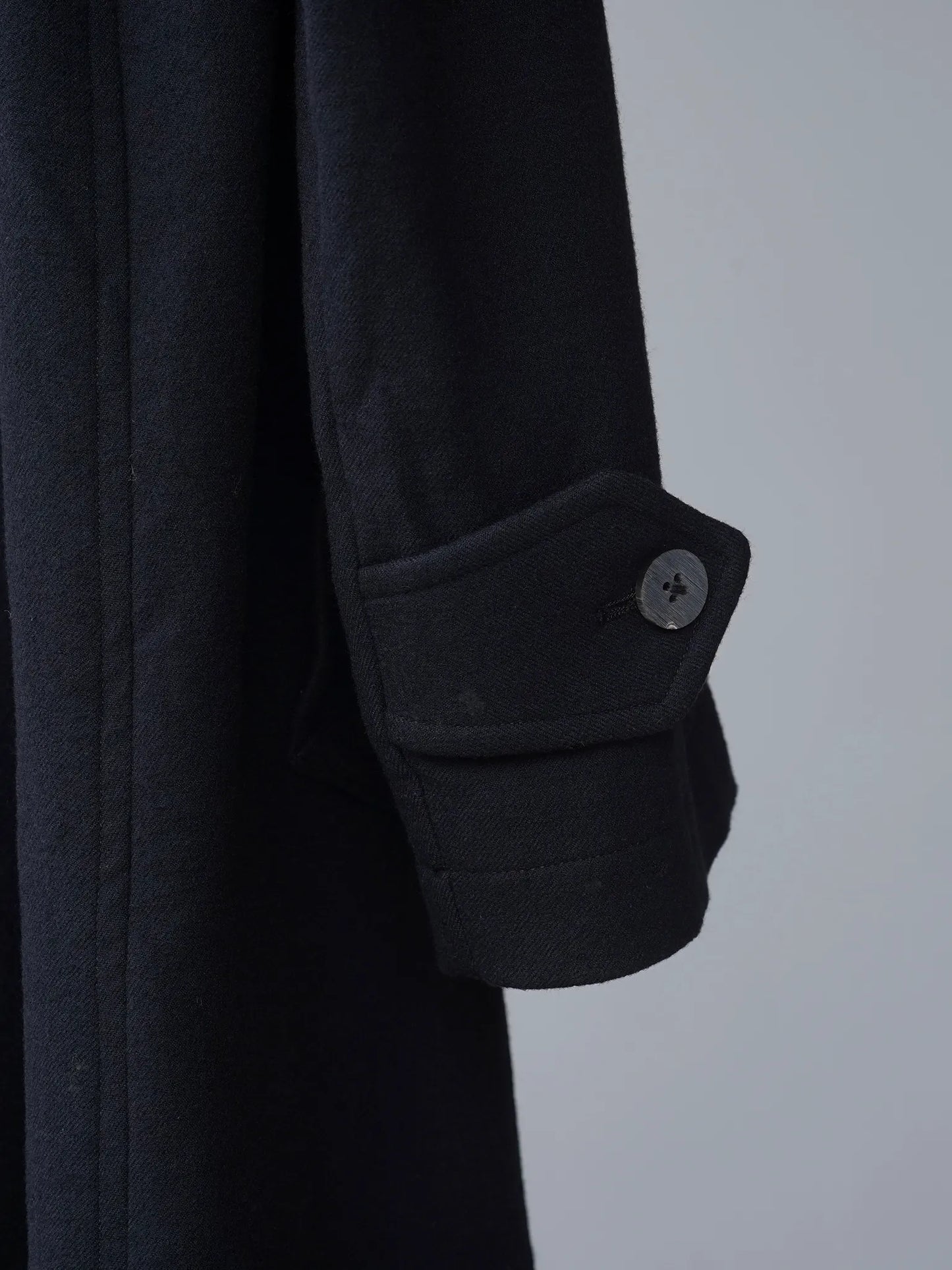 calmlence | DOUBLE BREASTED COAT BLK