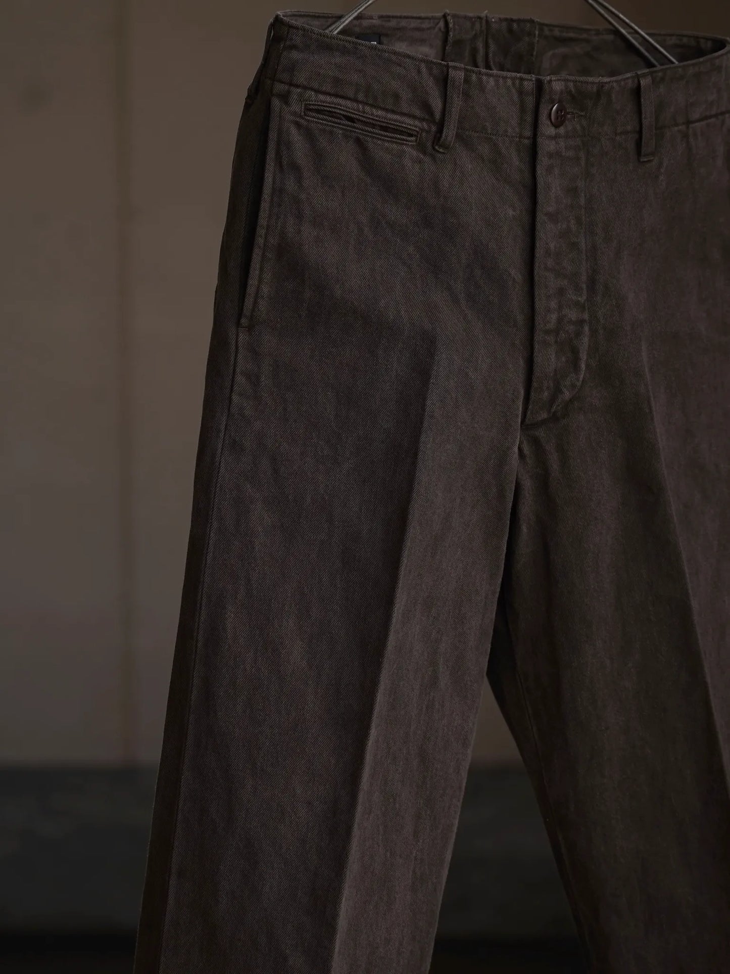 T.T | LOT.221 FIELD TROUSERS Mud Dyed Brown