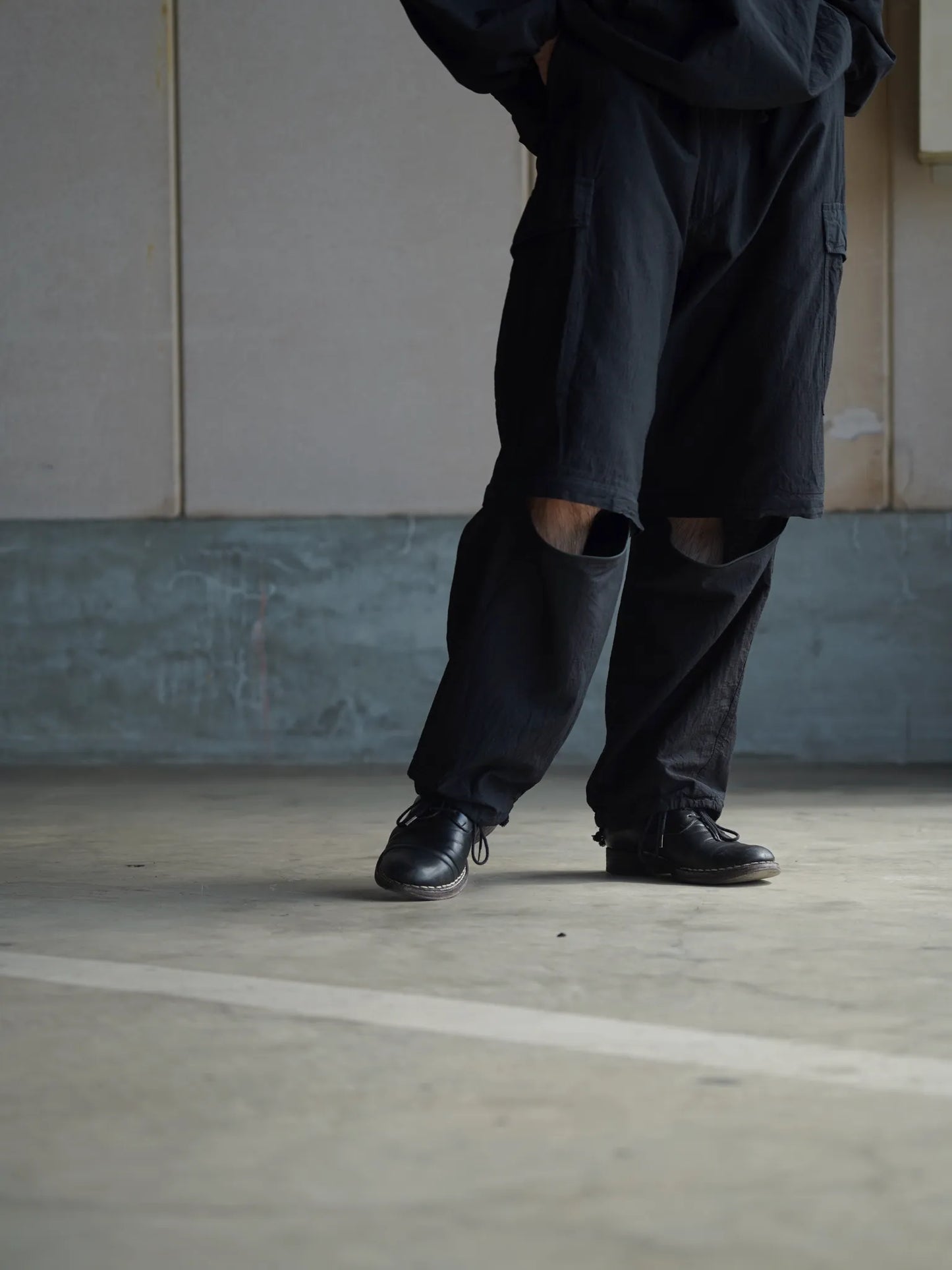 COMOLI | リップストップ コンバーティブル6Pパンツ BLACK
