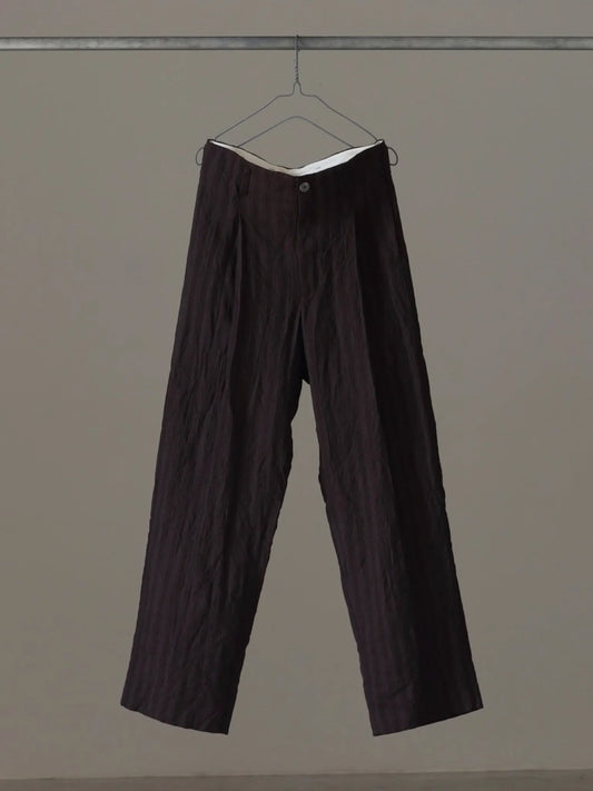 calmlence-single-pleated-wide-pants-brn-1