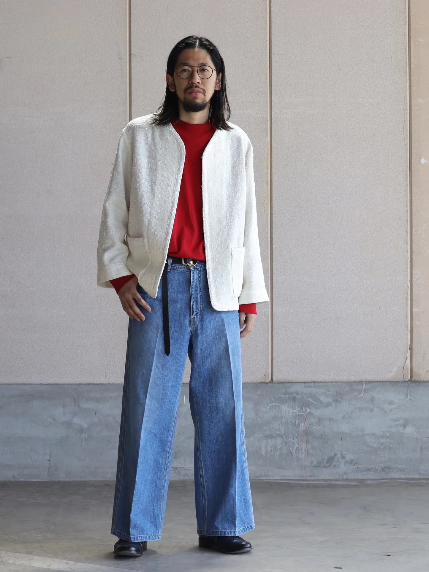 sarto-no-collar-jacket-0-white-2