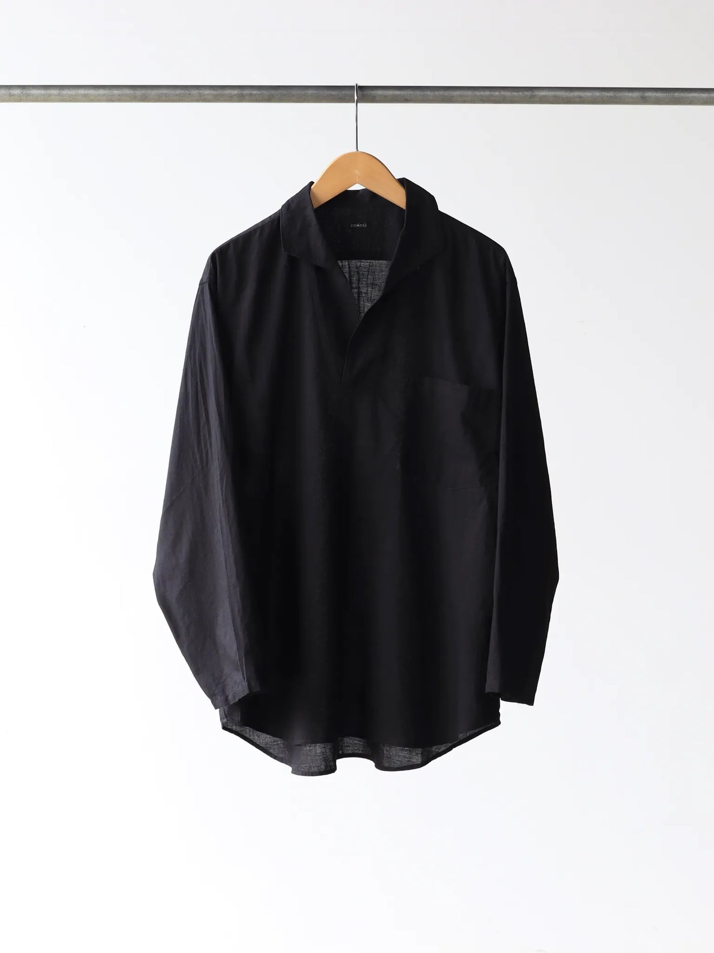 comoli-khadiコットン-パジャマ-black-2