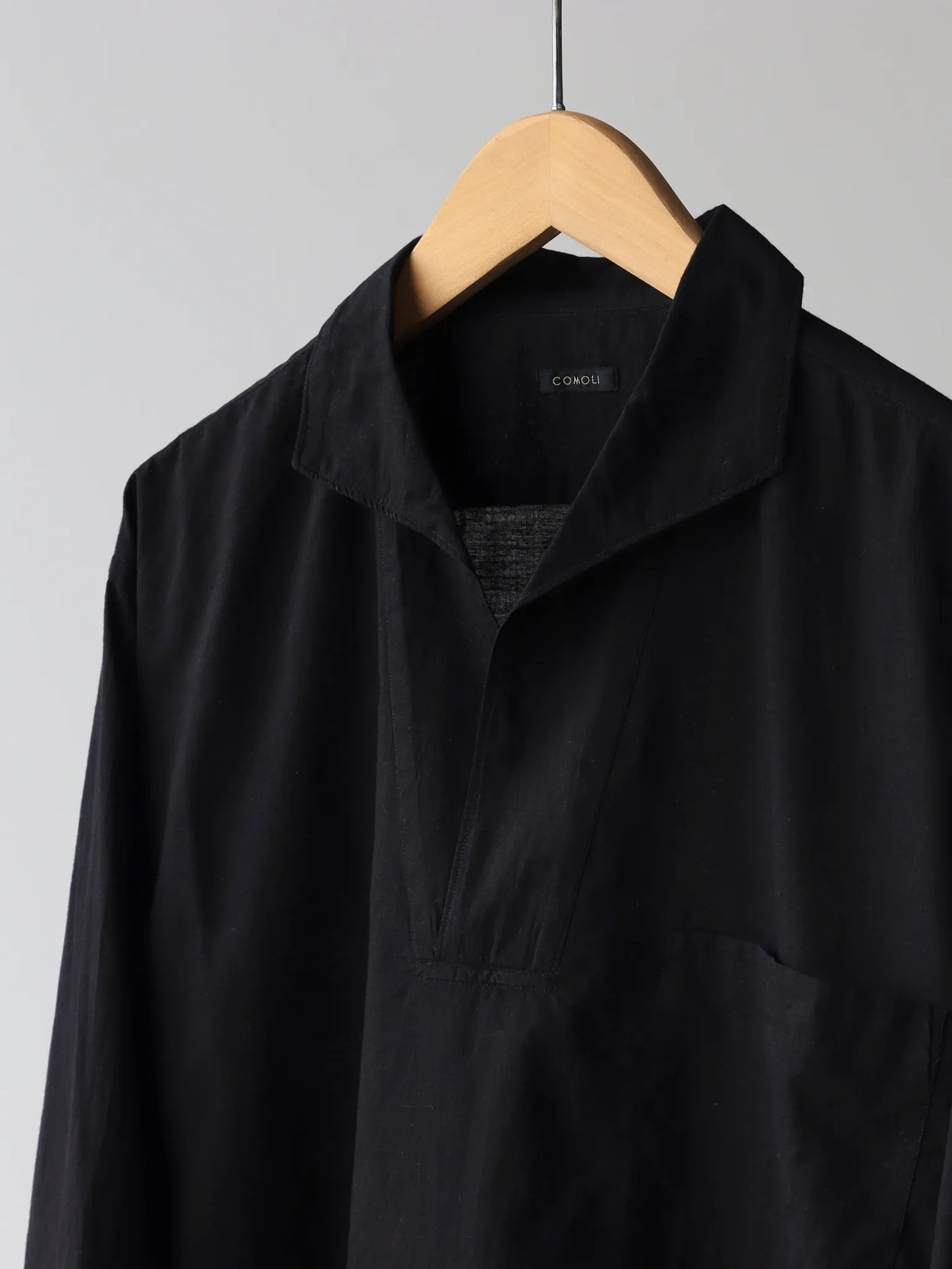 comoli-khadiコットン-パジャマ-black-3