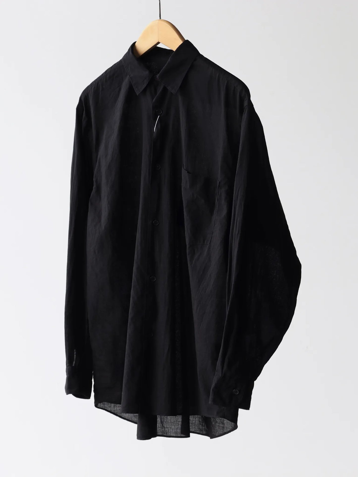 comoli-khadiコットン-コモリシャツ-black-1-2