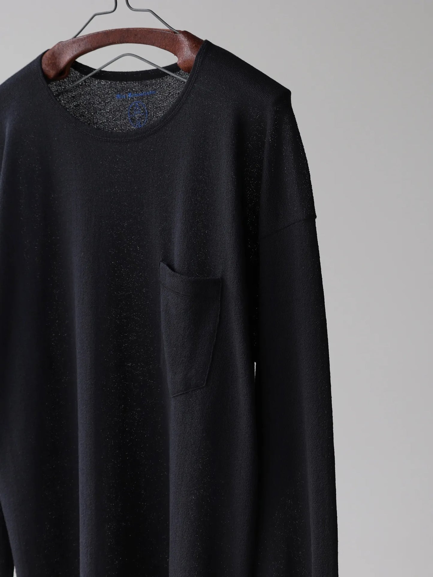 OLDE HOMESTEADER YOUTH | CREW NECK LONG SLEEVE "BACK CREPE JERSY" BLACK