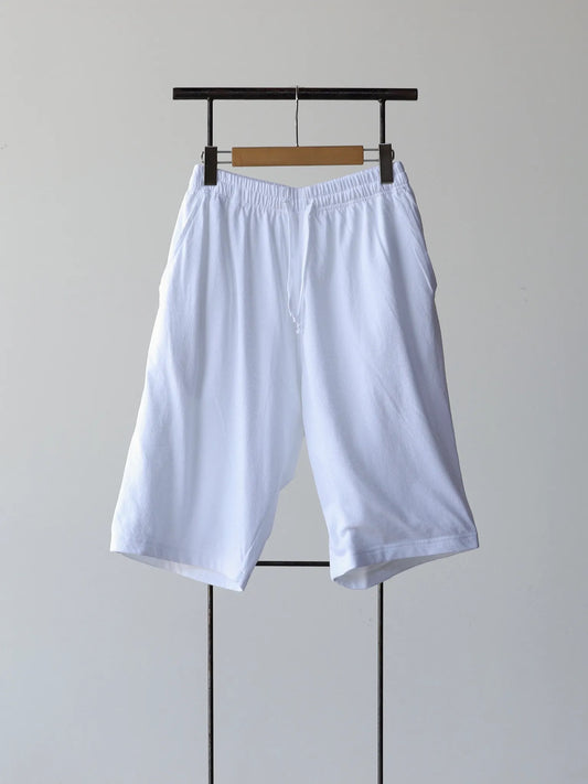 comoli-コットンメッシュ-ショーツ-white-1