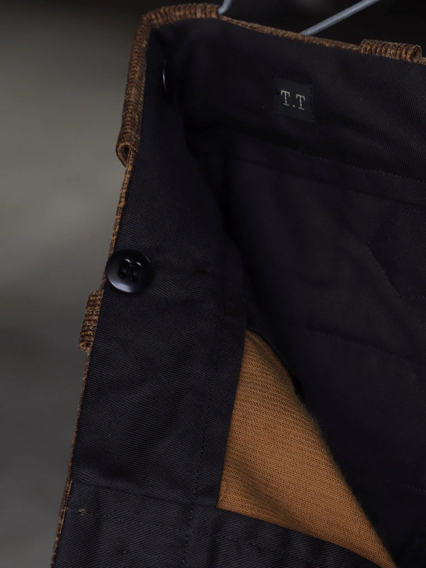 T.T | LOT.201 WORK TROUSERS Melange Brown
