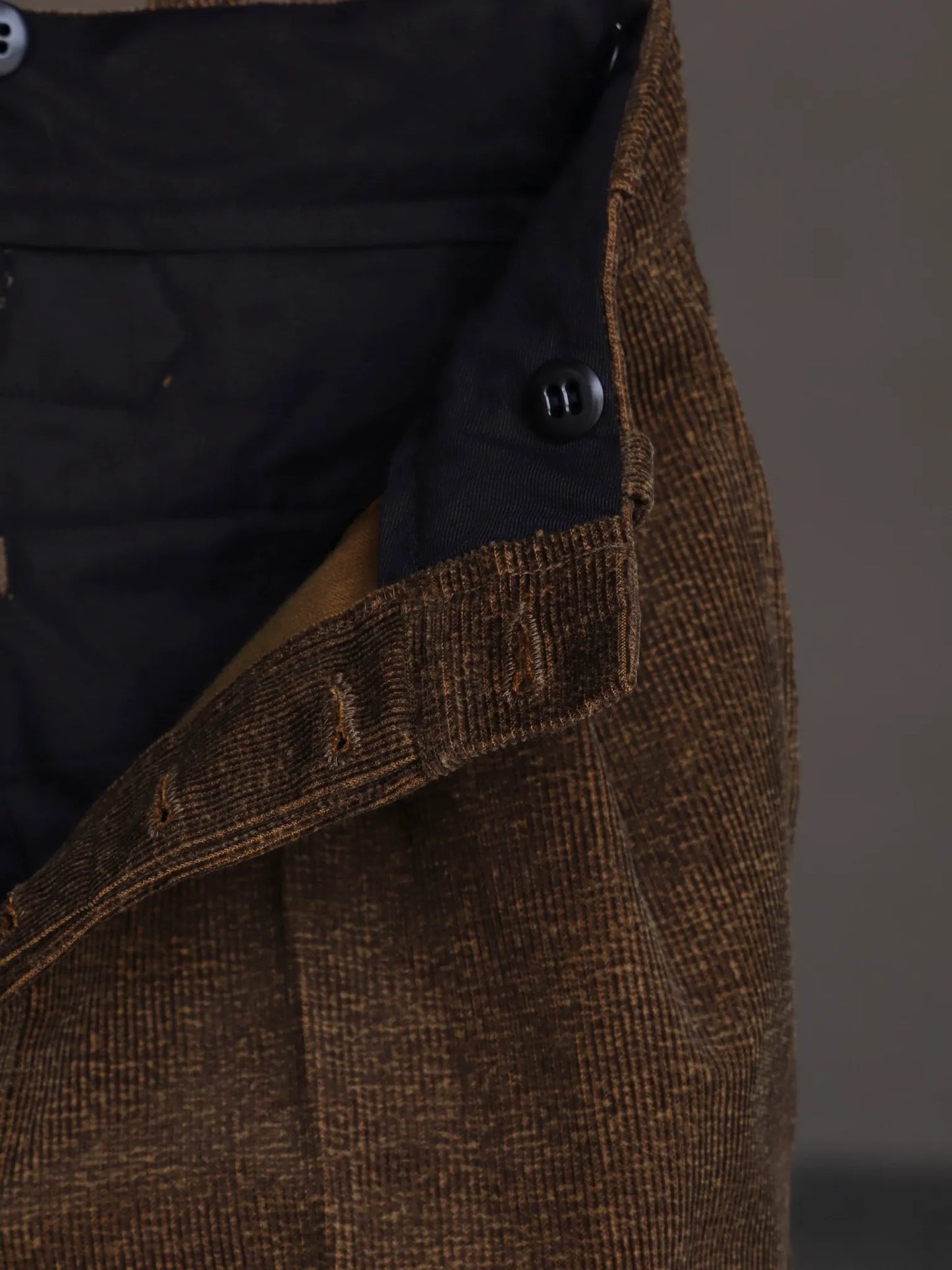 T.T | LOT.201 WORK TROUSERS Melange Brown