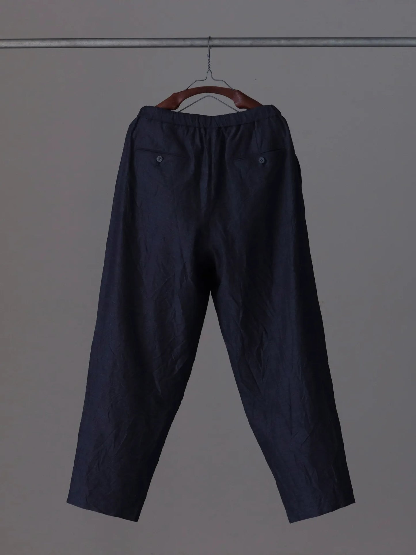 calmlence | DOUBLE PLEATED EASY TAPERED GRY