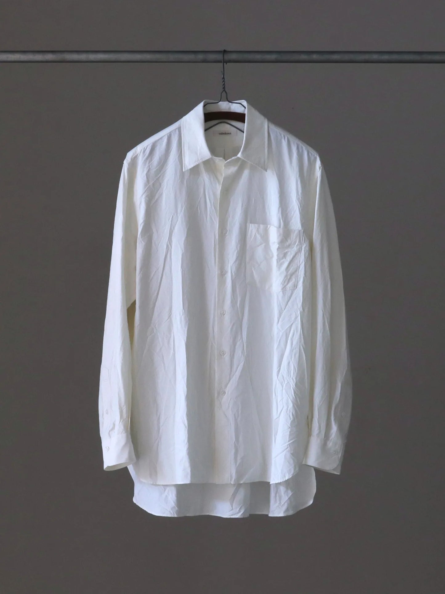 calmlence | REGULAR COLLAR SHIRT WHT