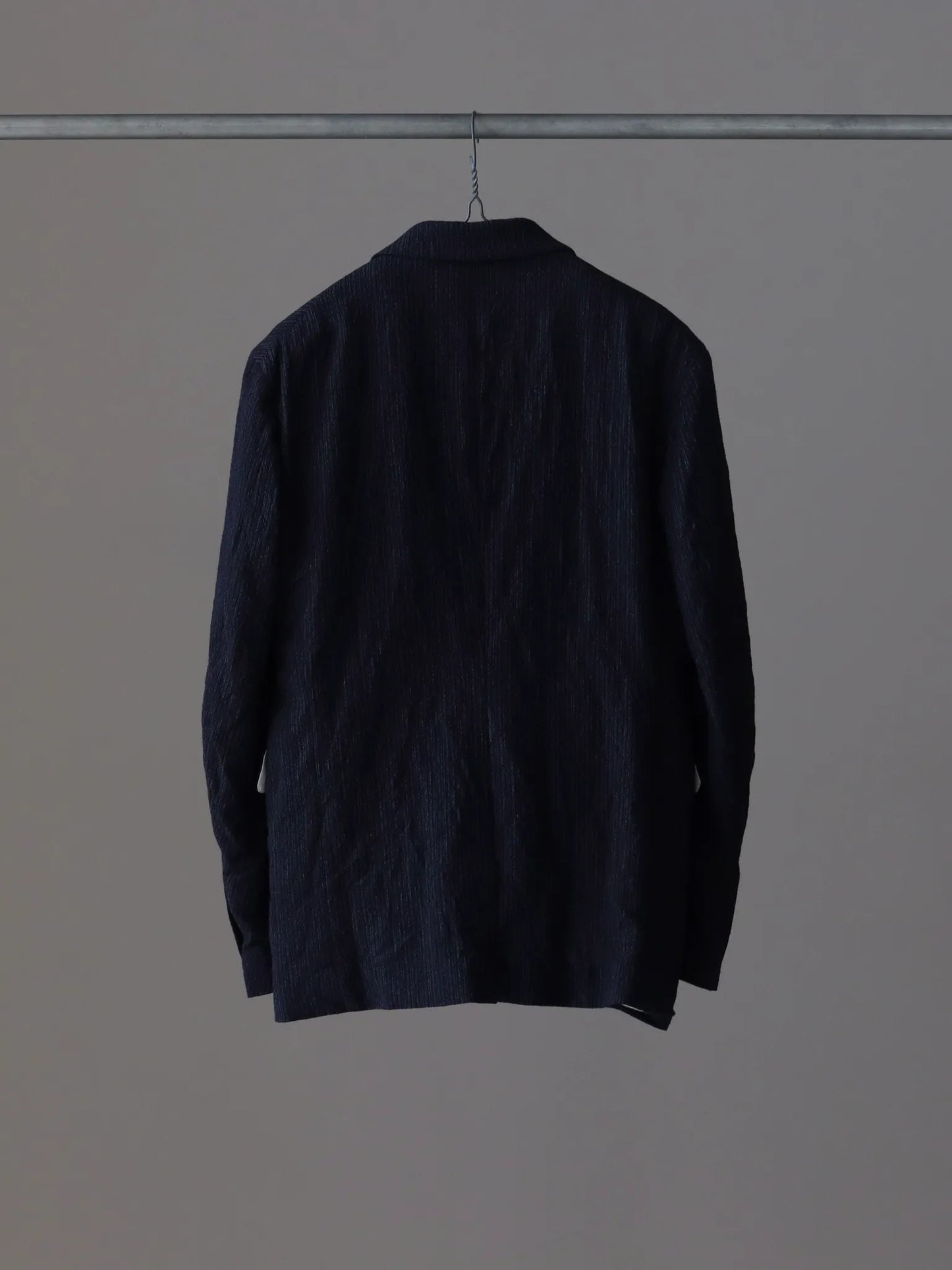 calmlence | NOTCHED LAPEL SACK COAT BLKST
