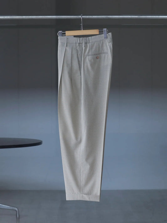 irenisa-two-tucks-tapered-trousers-beige-1