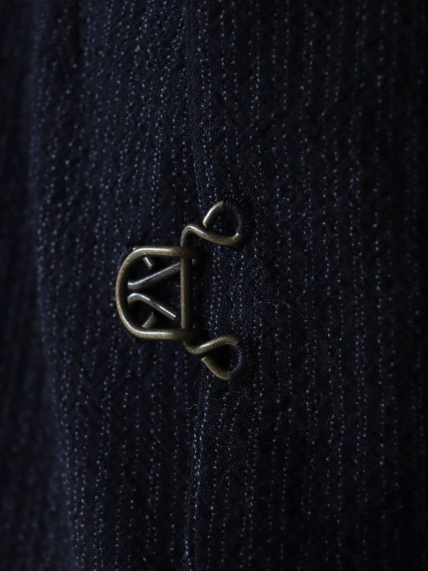 calmlence | NOTCHED LAPEL SACK COAT BLKST