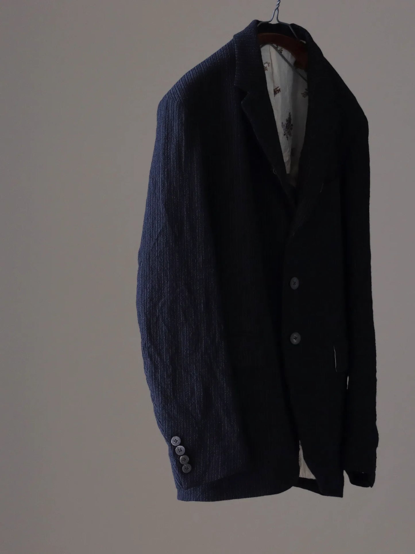 calmlence | NOTCHED LAPEL SACK COAT BLKST