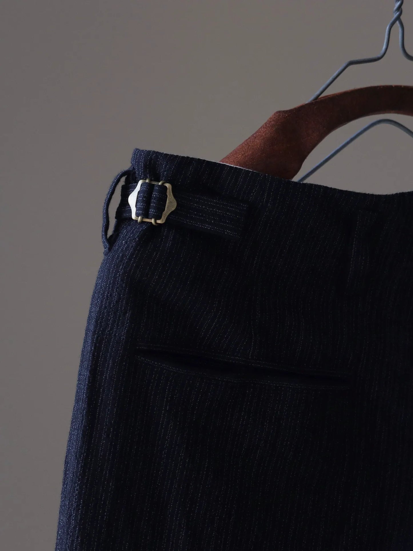 calmlence | SINGLE PLEATED WIDE PANTS BLKST