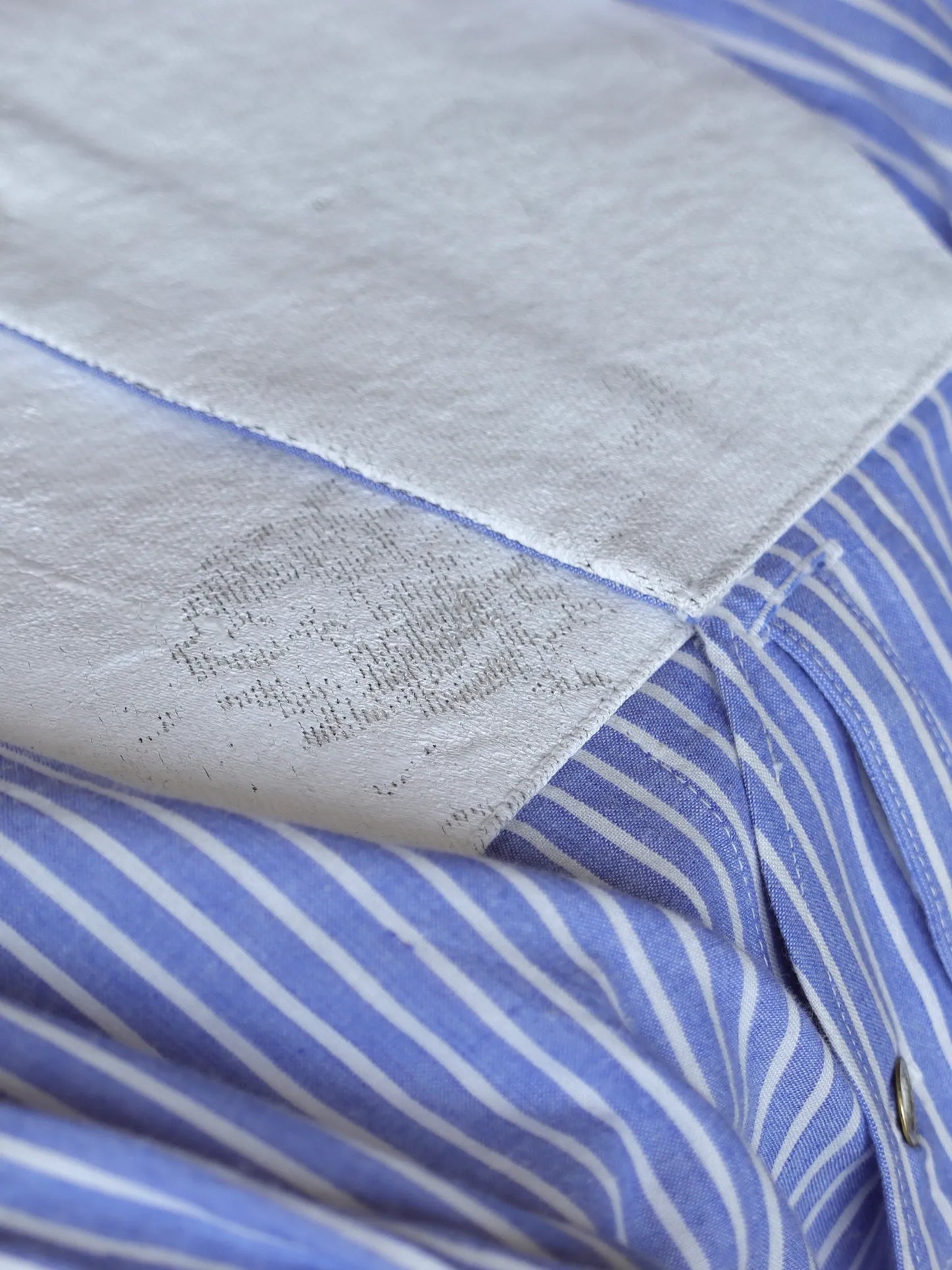 Nomàt | Wing Collar Shirt(Stripe) Blue