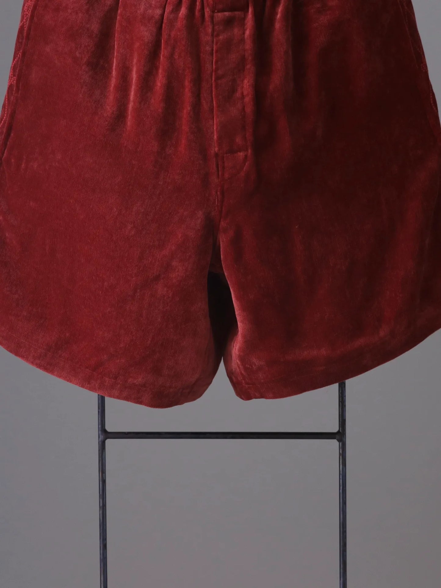 sarto-embroidery-shorts-red-brick-3