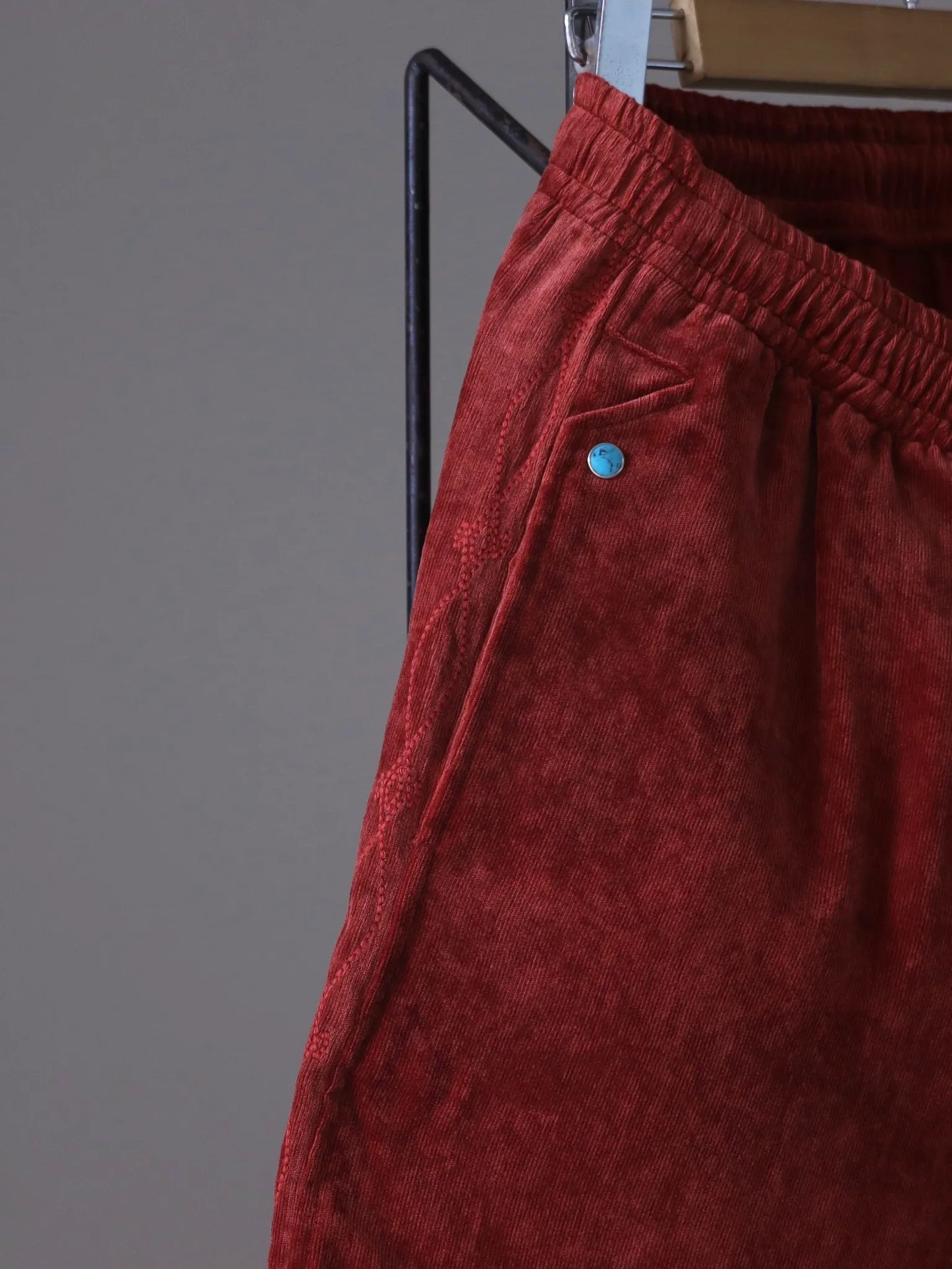 sarto-embroidery-shorts-red-brick-2