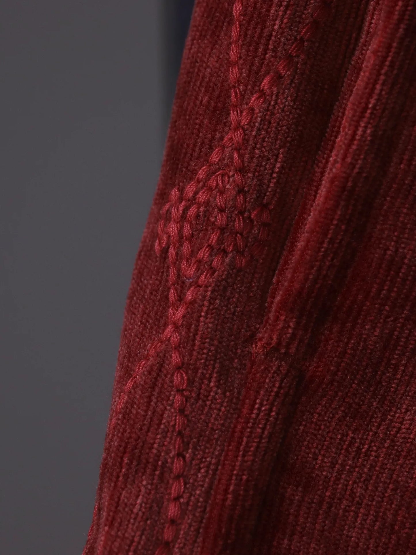 sarto-embroidery-shorts-red-brick-4