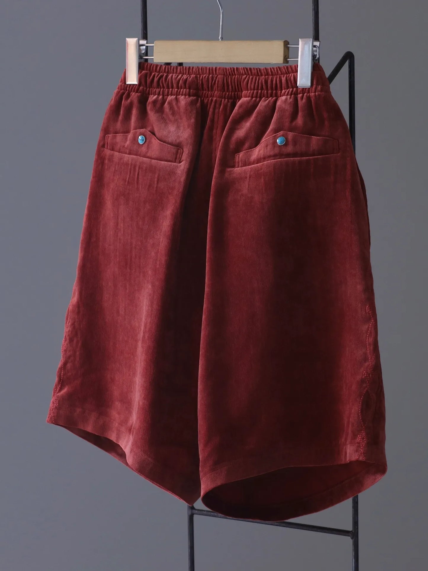 sarto-embroidery-shorts-red-brick-8