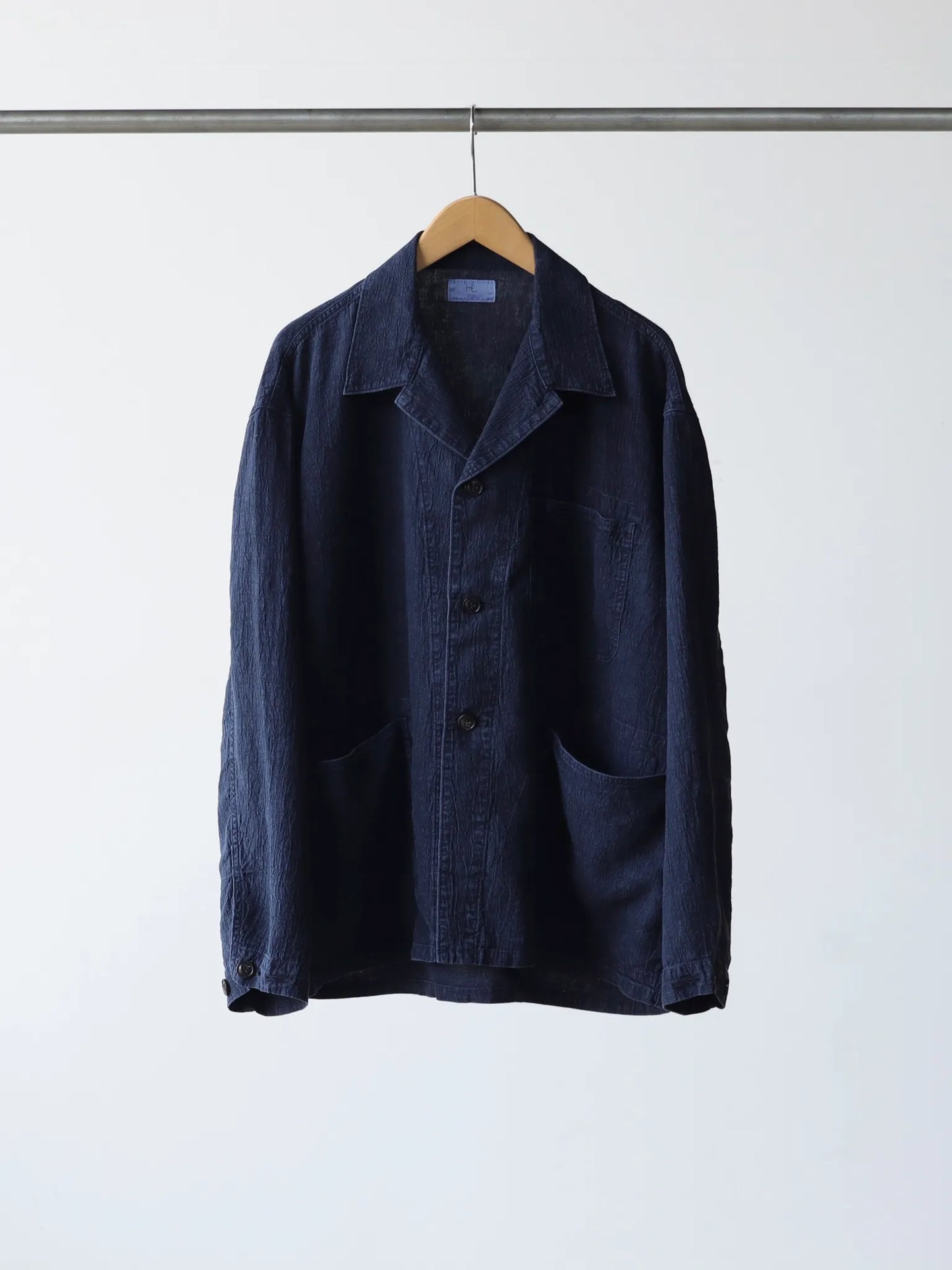 HERILL | Linen P41 CoverallJacket Navy