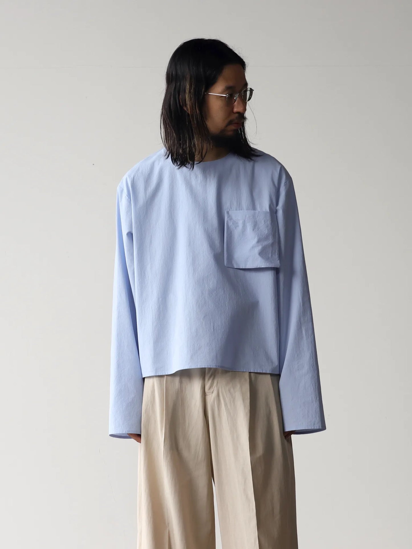 BESTIAIRE | LONG SLEEVE T-SHIRT CREPON SKY