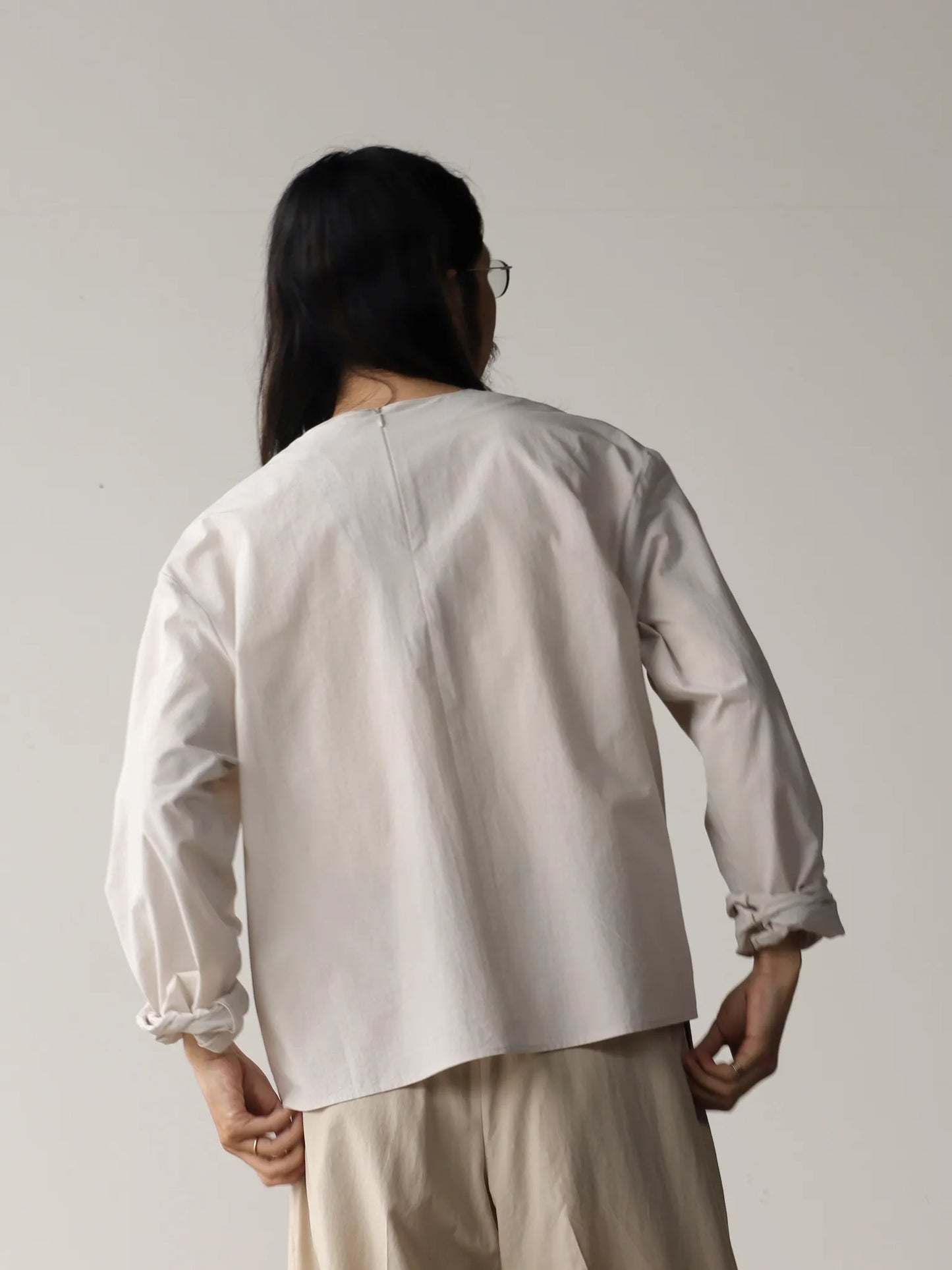 BESTIAIRE | LONG SLEEVE T-SHIRT CREPON SAND