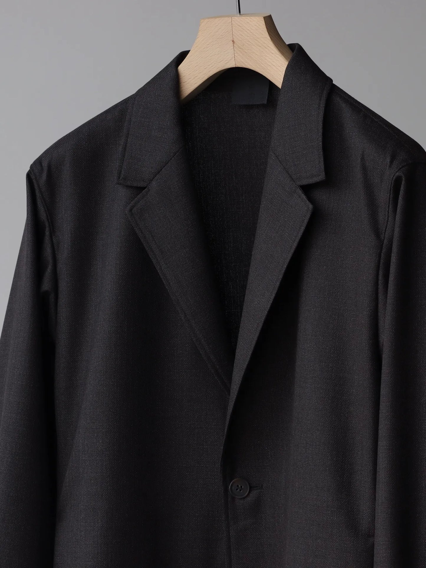 山内-ウールメッシュクロスジャケット-charcoal-brown-7