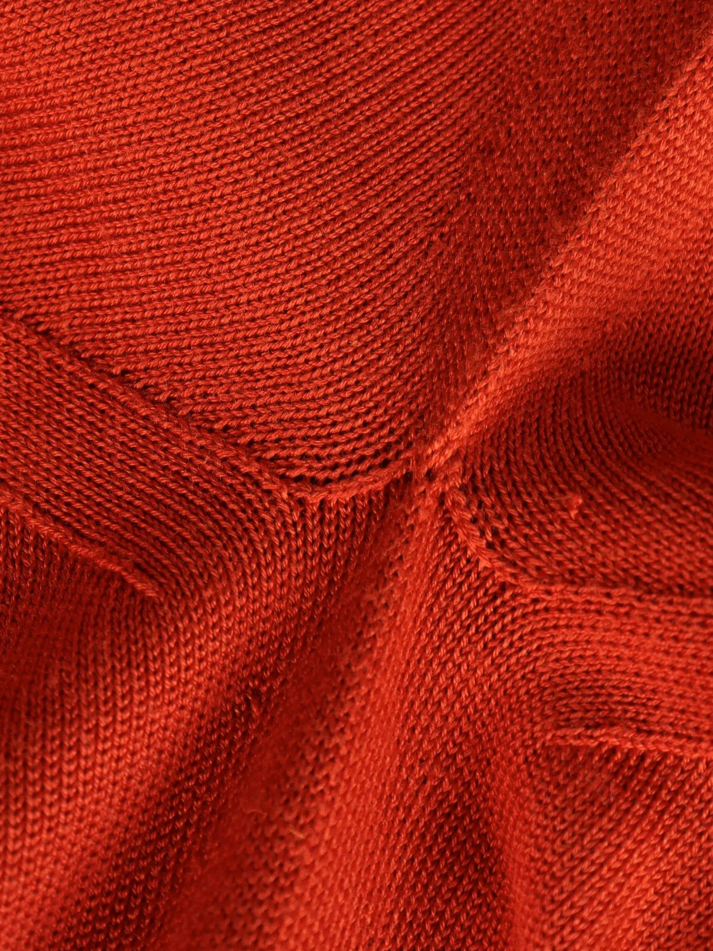 Olde H & Daughter | SILK PLAIN STITCH CREW L/S SALSA