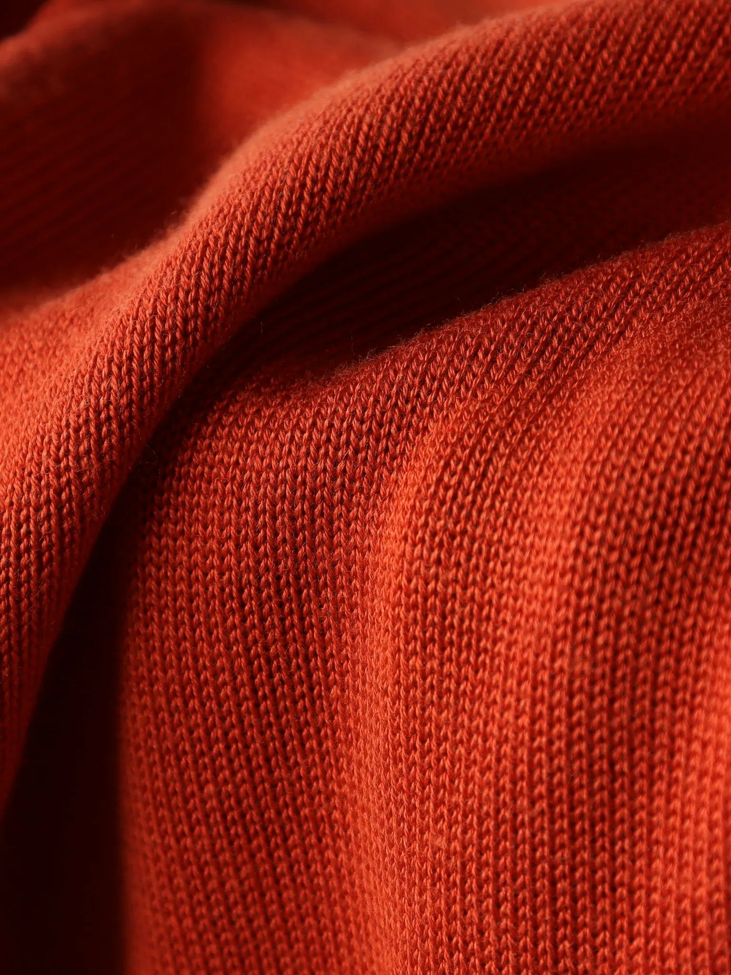 Olde H & Daughter | SILK PLAIN STITCH CREW L/S SALSA