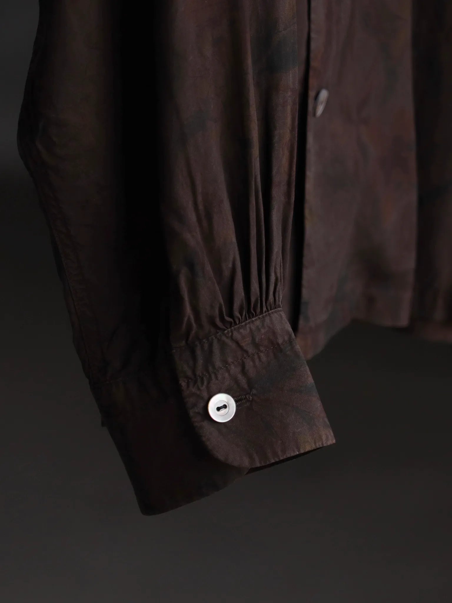 t-t-lot-101-open-collar-shirt-mud-dyed-brown-3