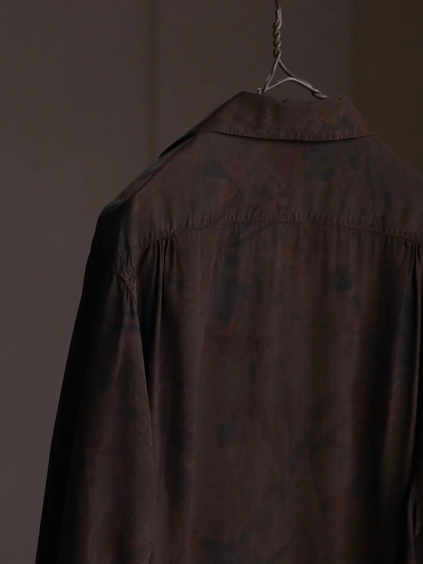 t-t-lot-101-open-collar-shirt-mud-dyed-brown-4