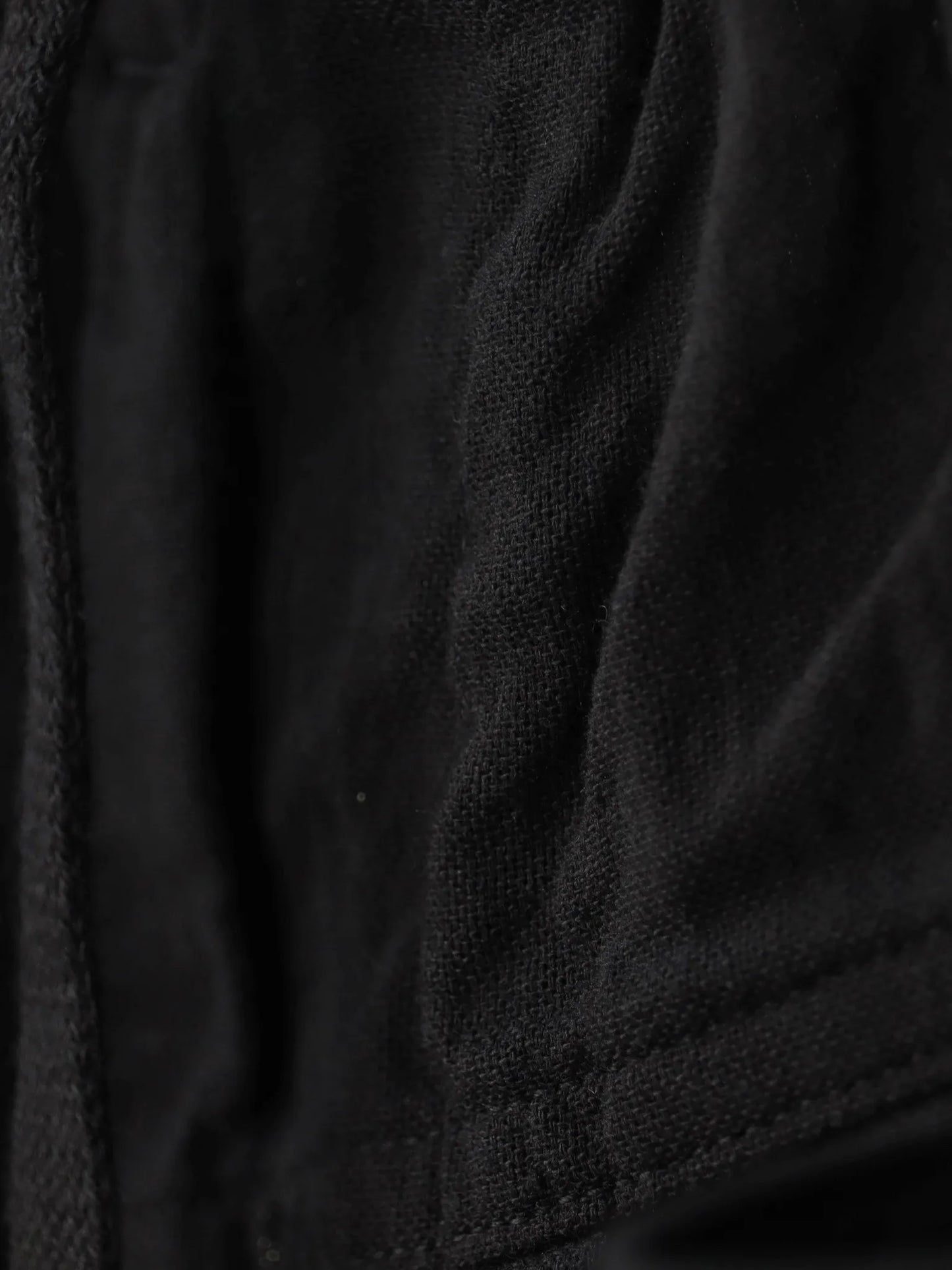 COMOLI | オックス ドローストリングパンツ BLACK