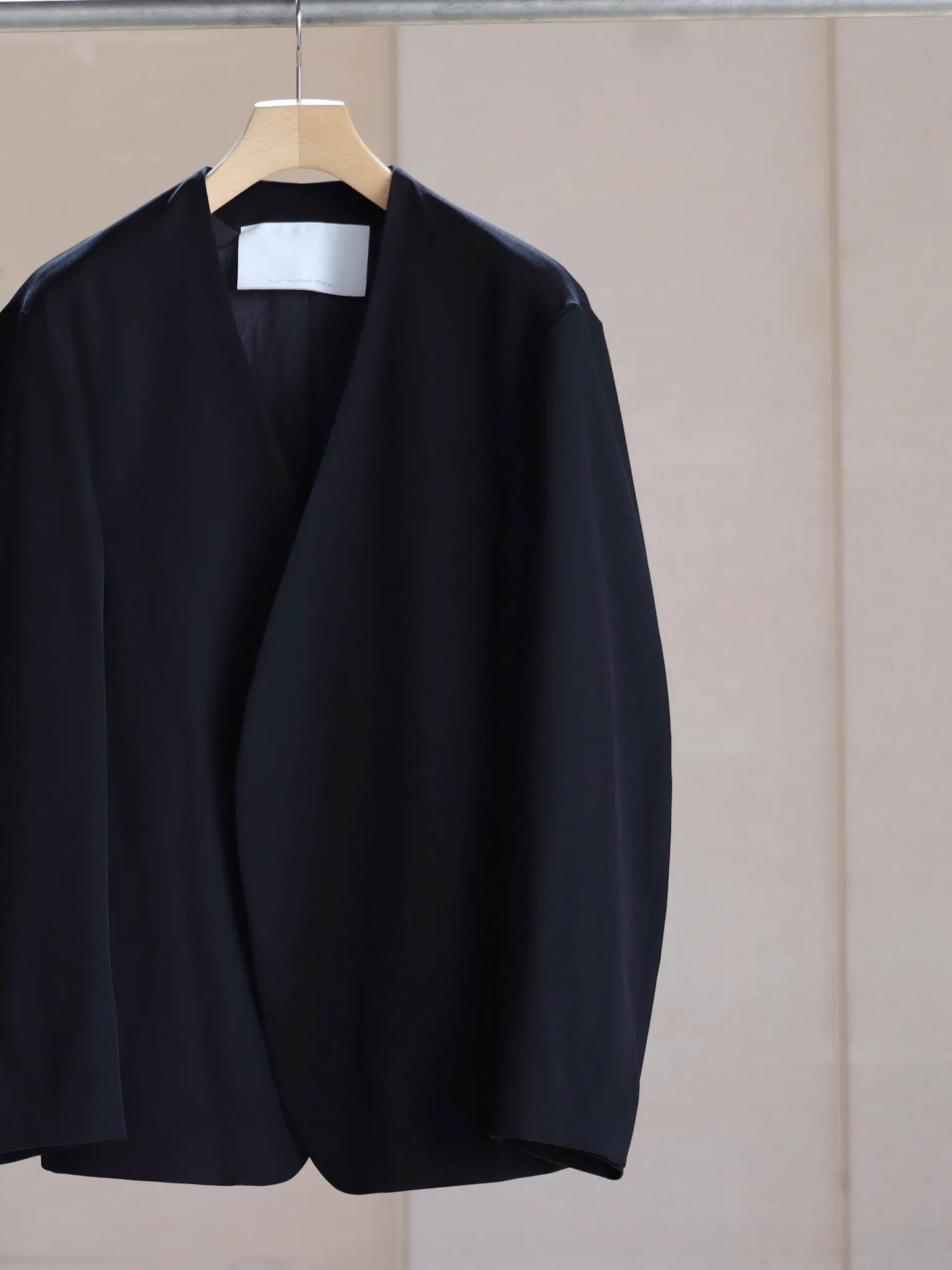nonnotte | Draping No Collar N Jacket Black