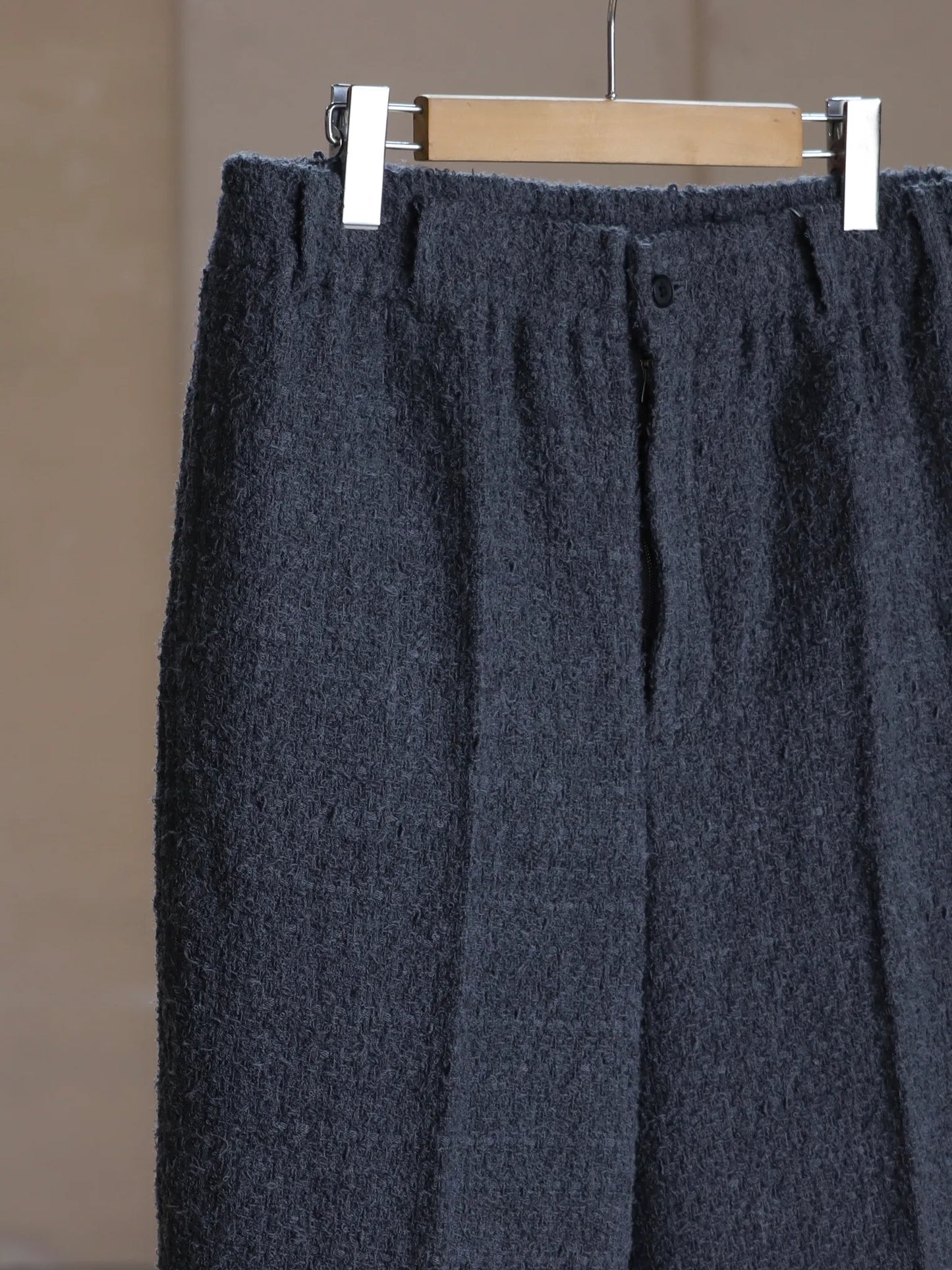 nonnotte | Draping Elastic Buggy Trousers Charcoal Top