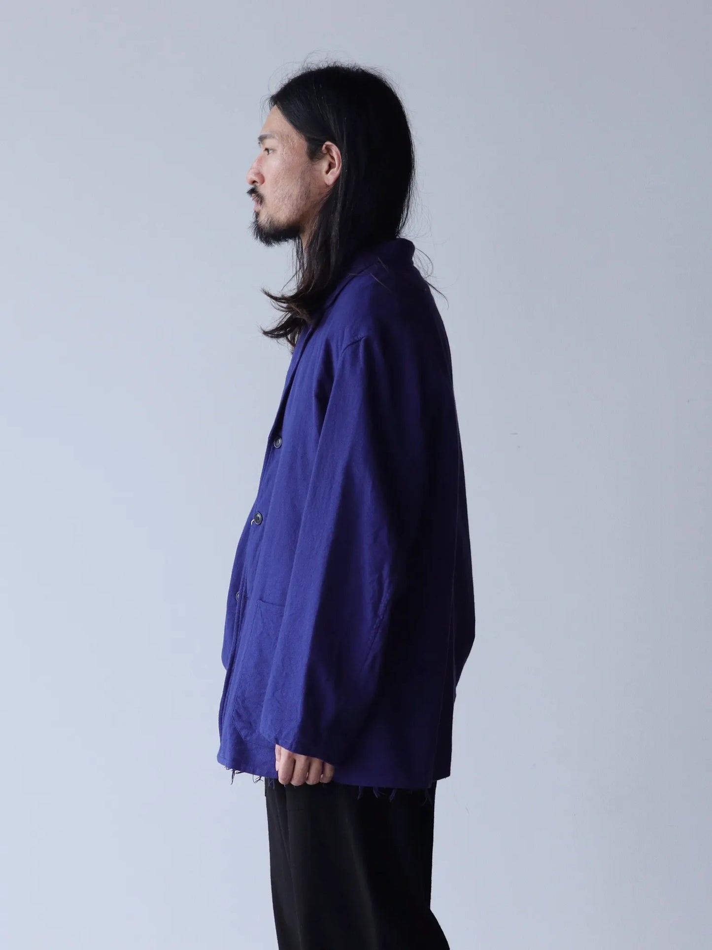 COMOLI | コットンネル ジャケット ROYAL BLUE