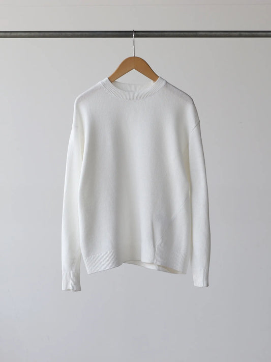 comoli-7g-クルーネックニット-white-1