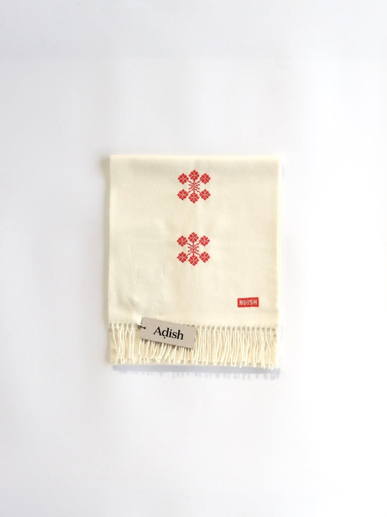 THE INOUE BROTHERS | The Inoue Brothers Up-Cycled Alpaca Scarf White